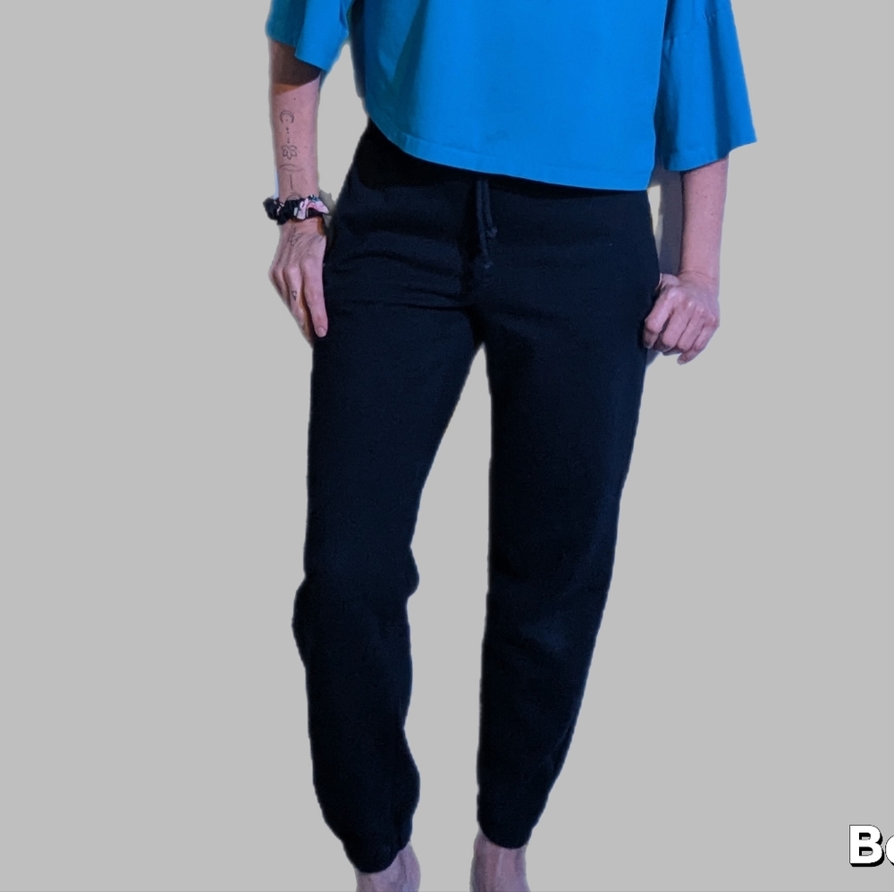 Casual Black Women's Fleece Sweat Pants